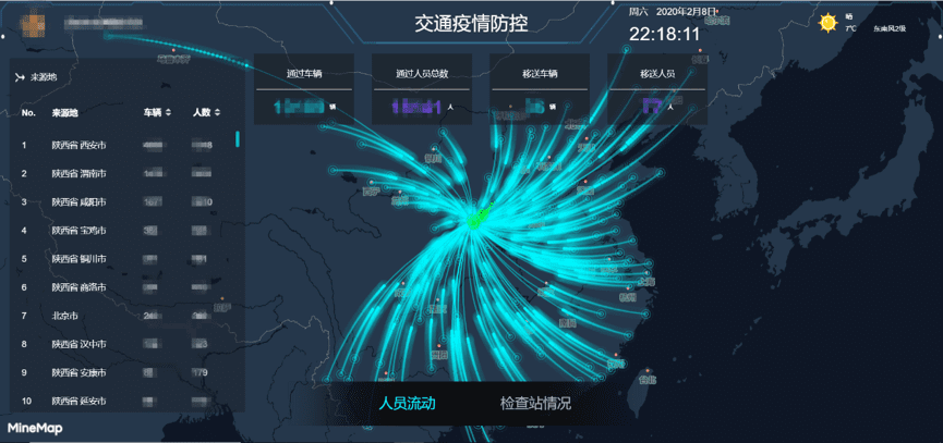 bti必一体育b-sports旗下世纪高通助力西安上线“交通疫情防控作战图”